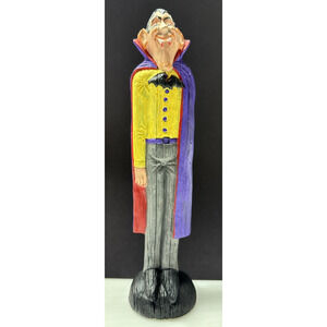 Vintage Nowells Inc Ceramic Mold Halloween Dracula Figurine Hand Painted As Is